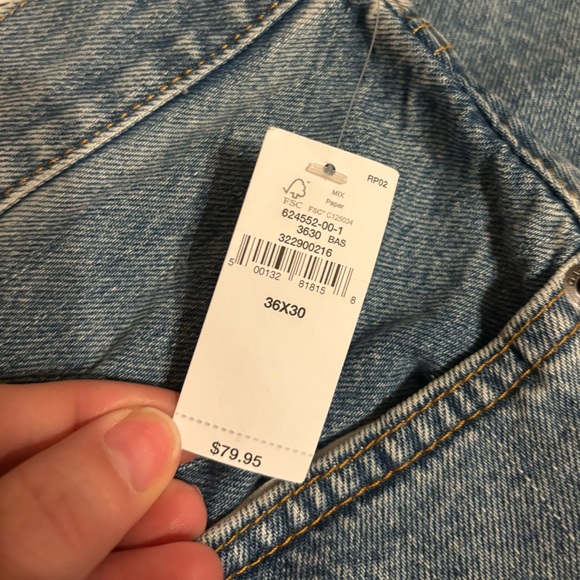 GAP Medium Wash Extra Baggy Jeans NWT - Picture 6 of 7